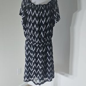 Jones‎ New York Black and White Dress
